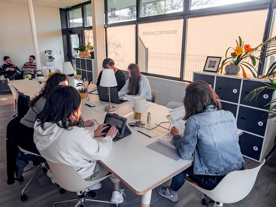 Le campus permet de travailler dans le calme ou en groupe