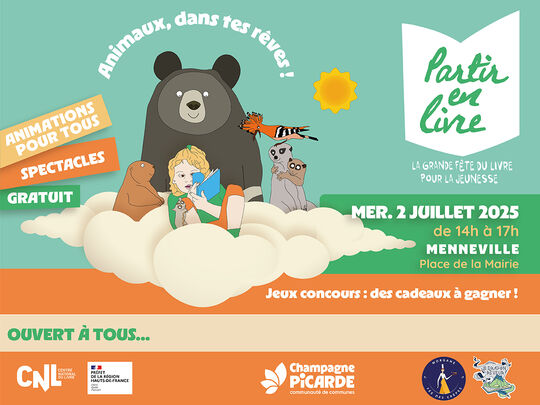 11ème Édition "Partir en Livre" - Animaux dans tes rêves ! - Menneville - Champagne Picarde