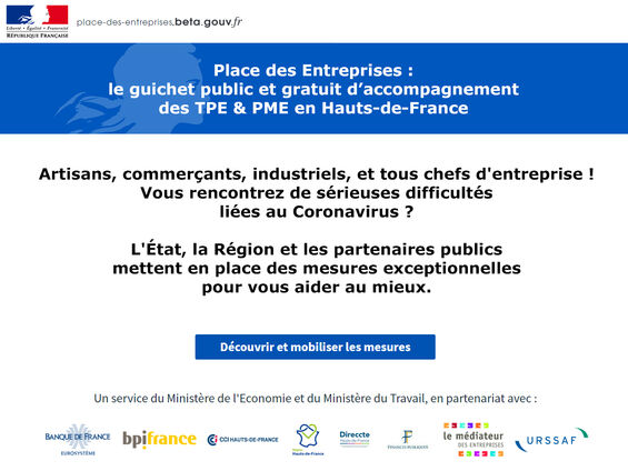 Place des Entreprises - Mesures Exceptionnelles - Covid-19